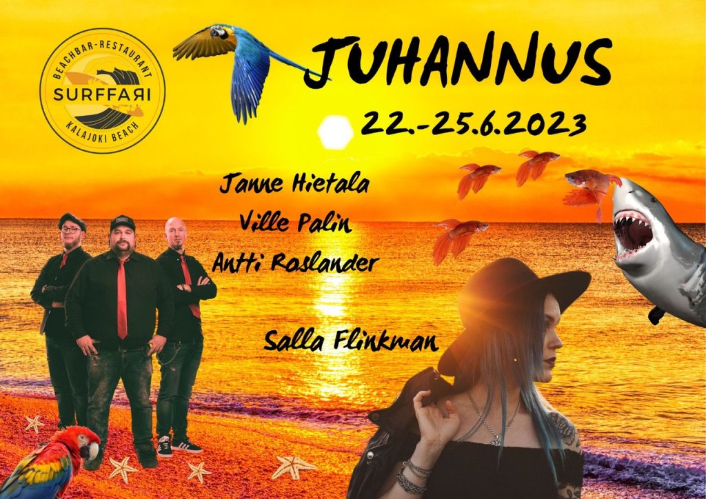 Surffarin Juhannus .2023 – Beach Bar Surffari – Kalajoki,  Hiekkasärkät
